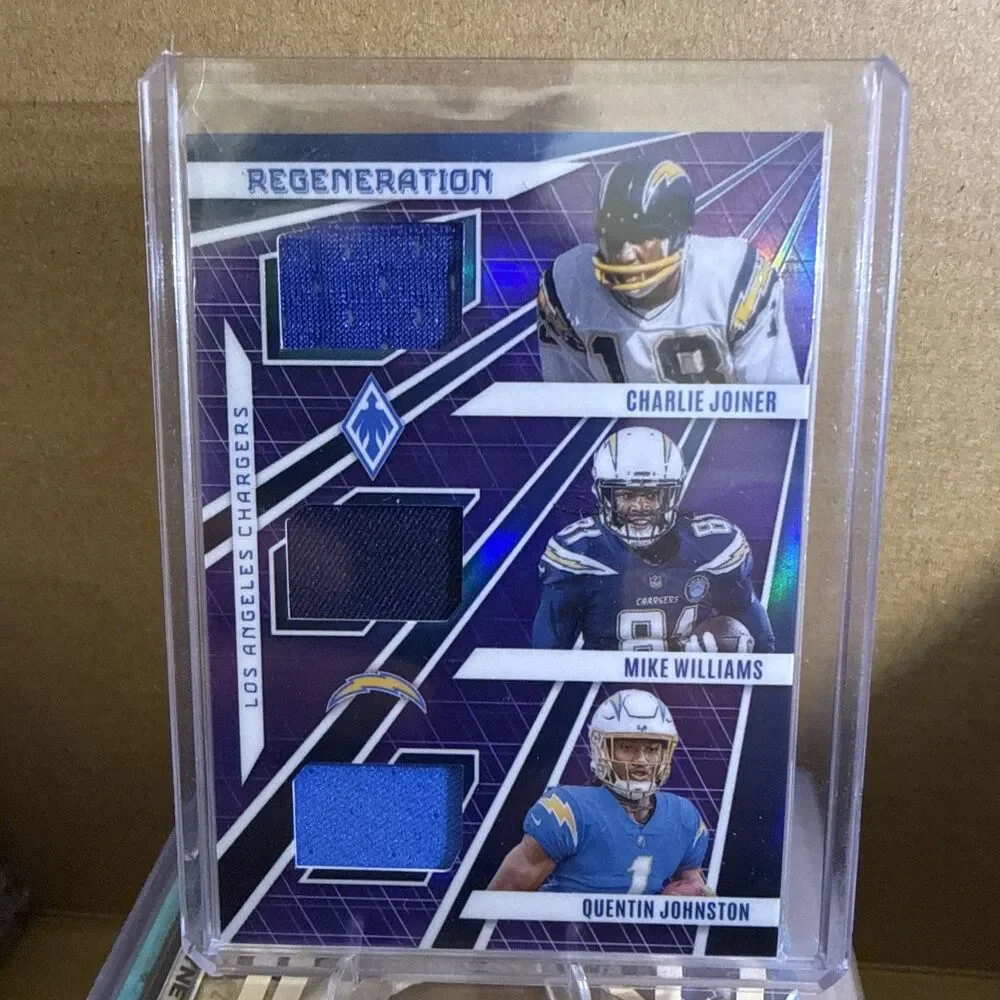 2023 Phoenix Regen Mike Williams, Quentin Johnston Charlie, Joiner Purple /50